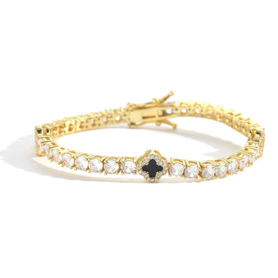 kløverarmbånd | guld