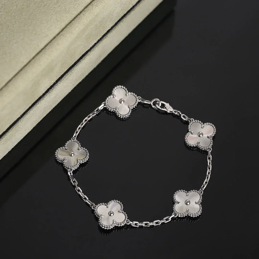 kløver armbånd | sølv
