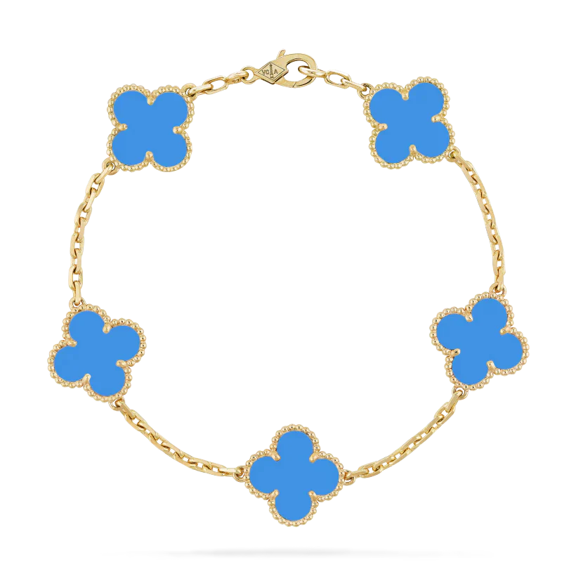 kløverarmbånd | blå
