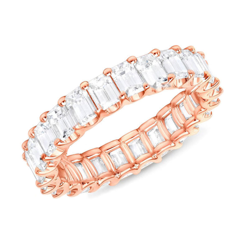 roséguld miami kubisk ring