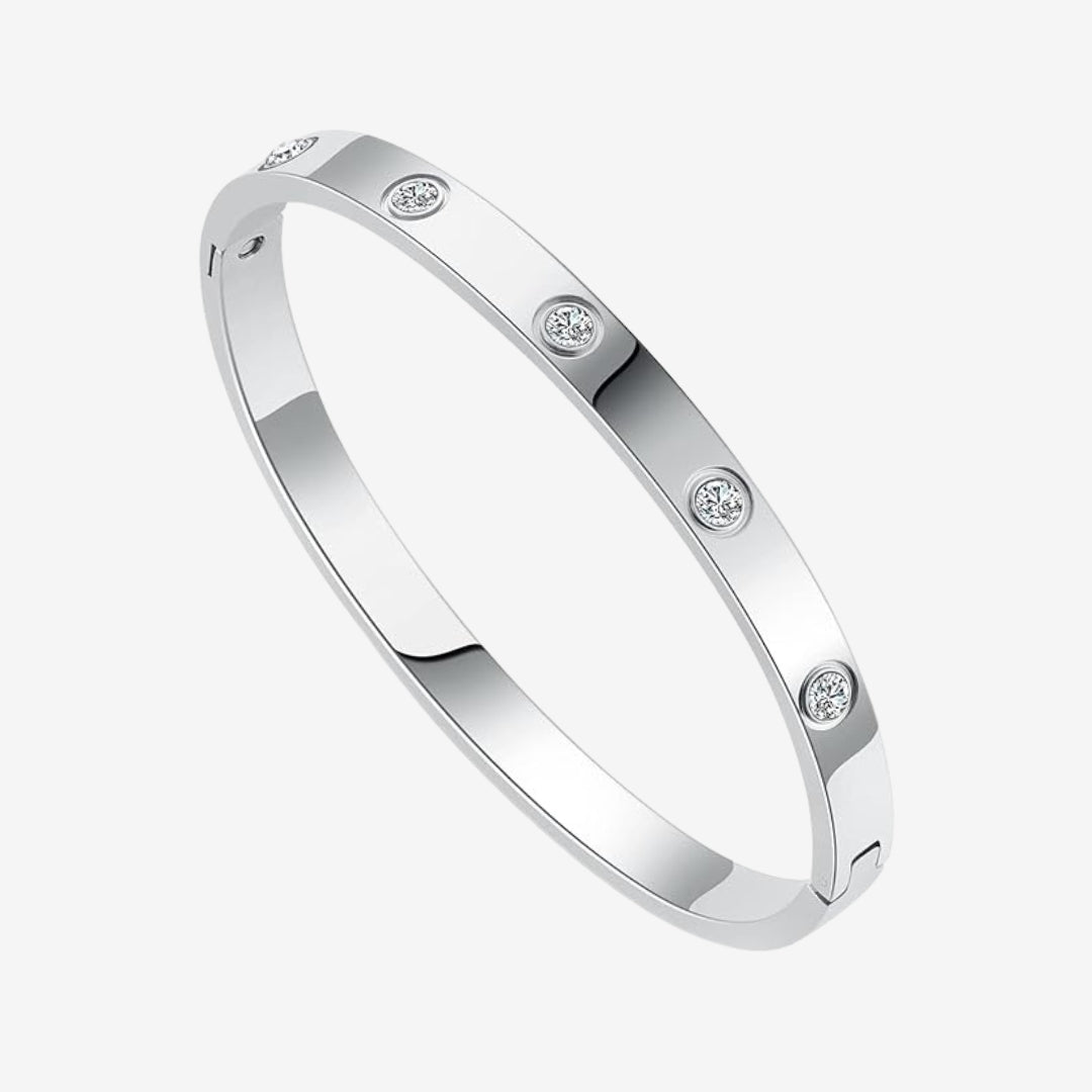glitrende armbånd med sten